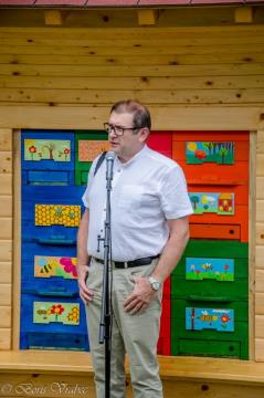 Podpredsednik Čebelarske zveze Slovenije Matej Kotnik